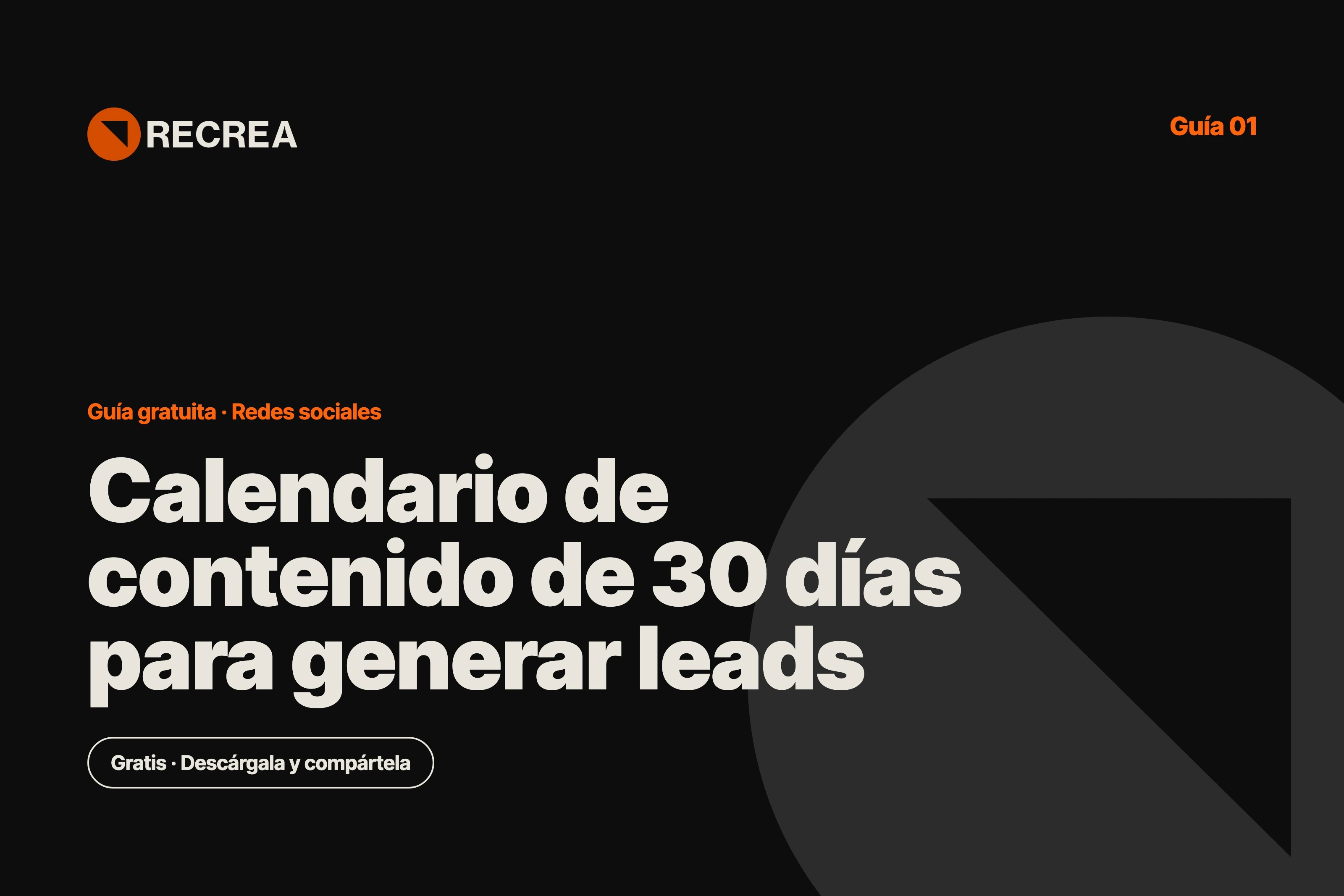 Calendario de contenido de 30 días para generar leads