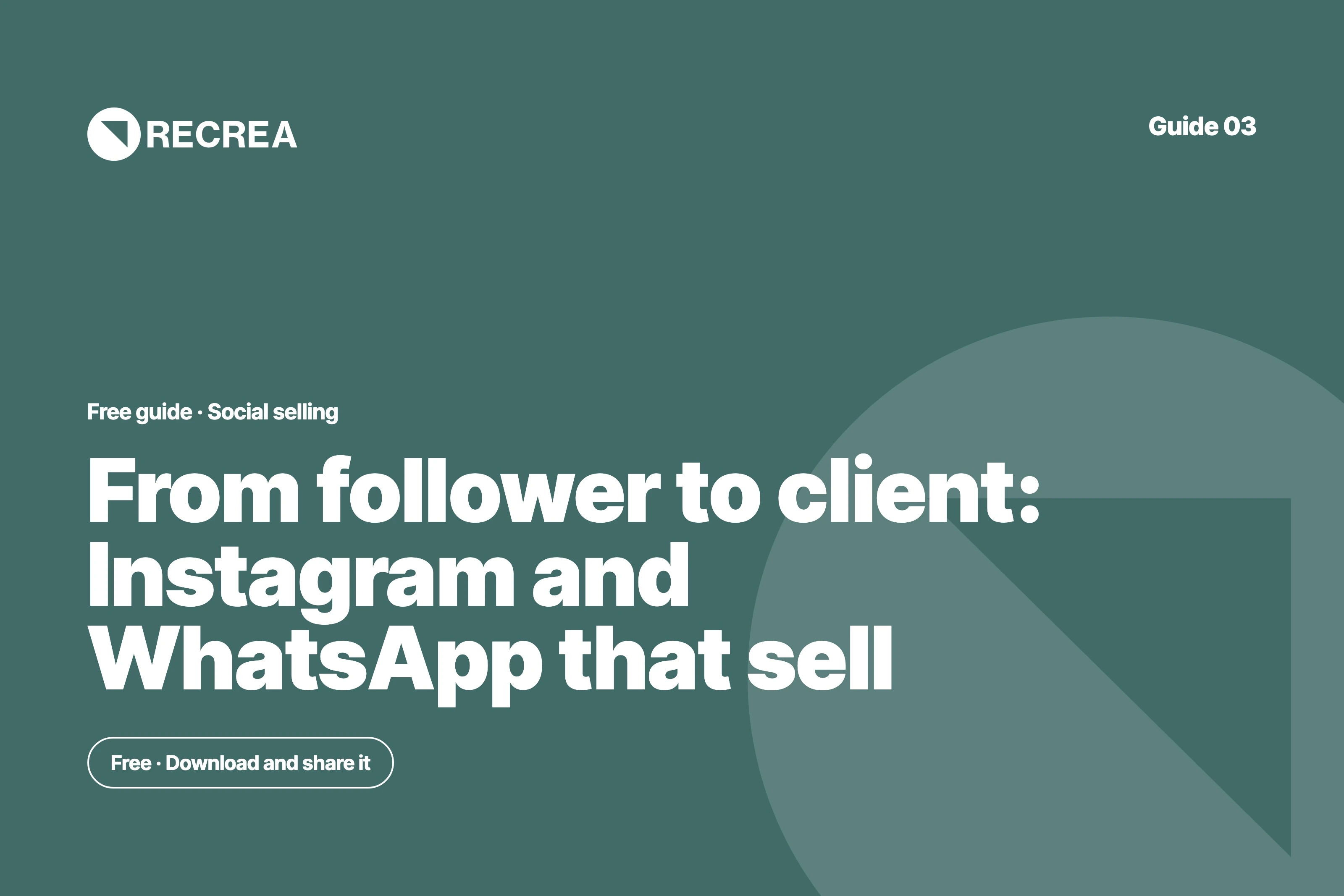 From follower to client: Instagram and WhatsApp that sell